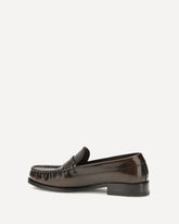 Mocassini Rivet Vintage in pelle spazzolata - MARRONE | Base Blu