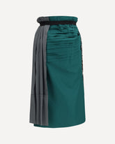 Patchwork Midi Skirt with panel construction - MULTICOLOUR | Base Blu