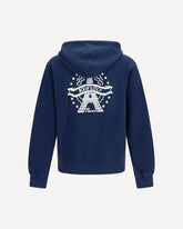 Kenzo Eiffel Tower Design cotton Hoodie - BLUE | Base Blu