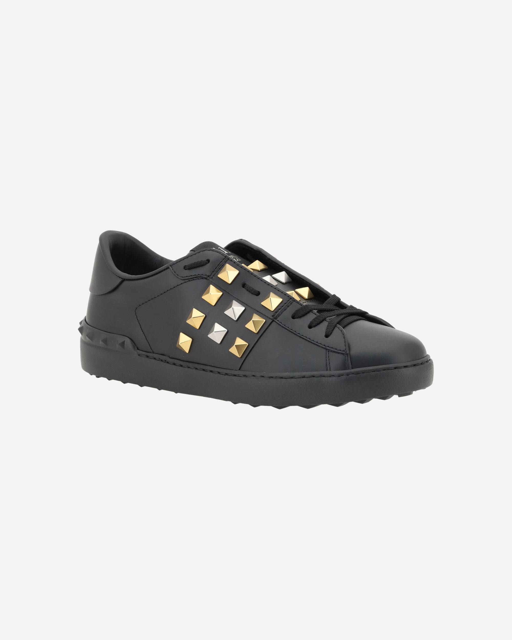 VALENTINO GARAVANI Rockstud Sneakers BLACK Base Blu