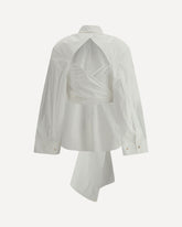 Knotted Shirt - WHITE | Base Blu