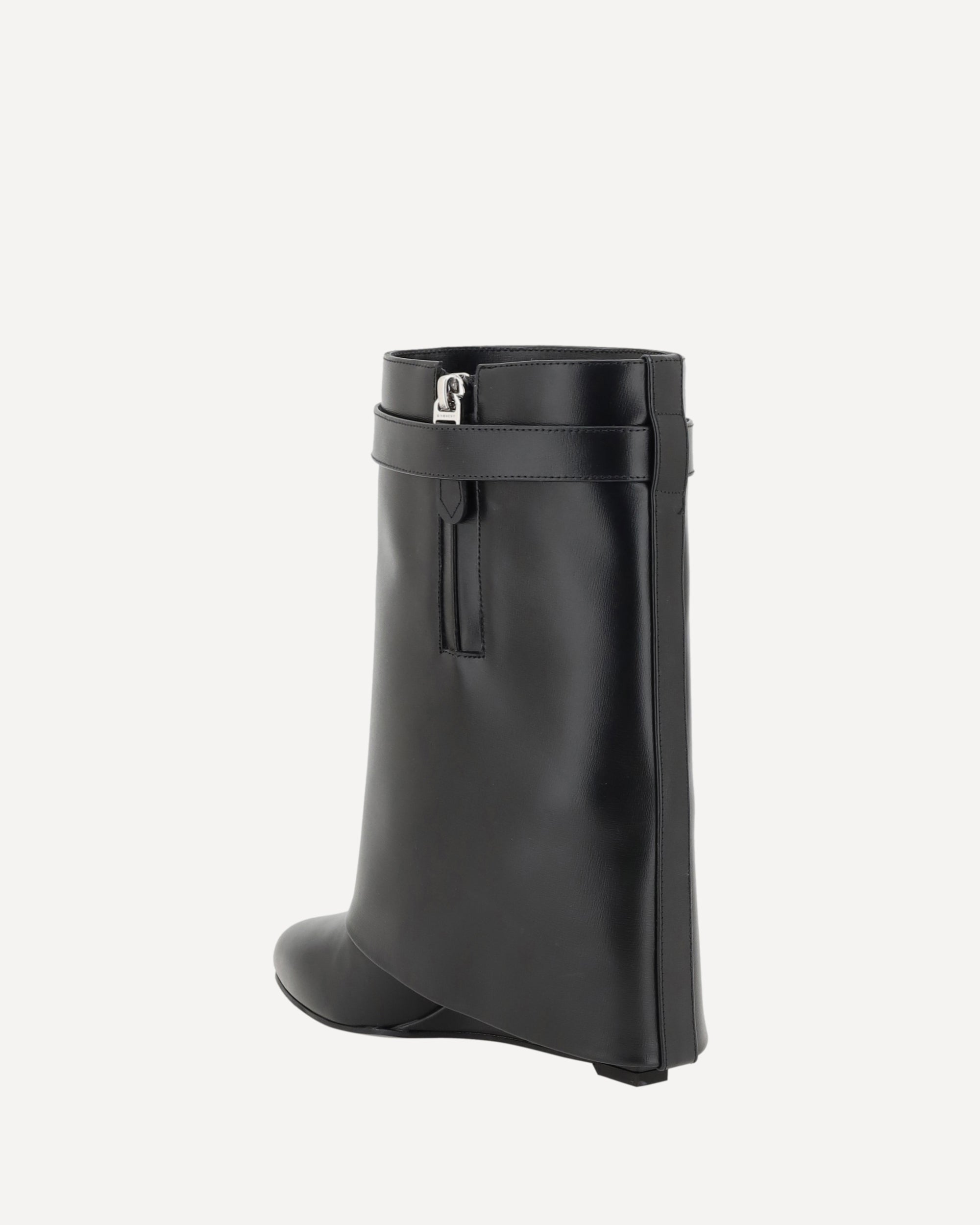 GIVENCHY Shark Lock Ankle Boots BLACK Base Blu