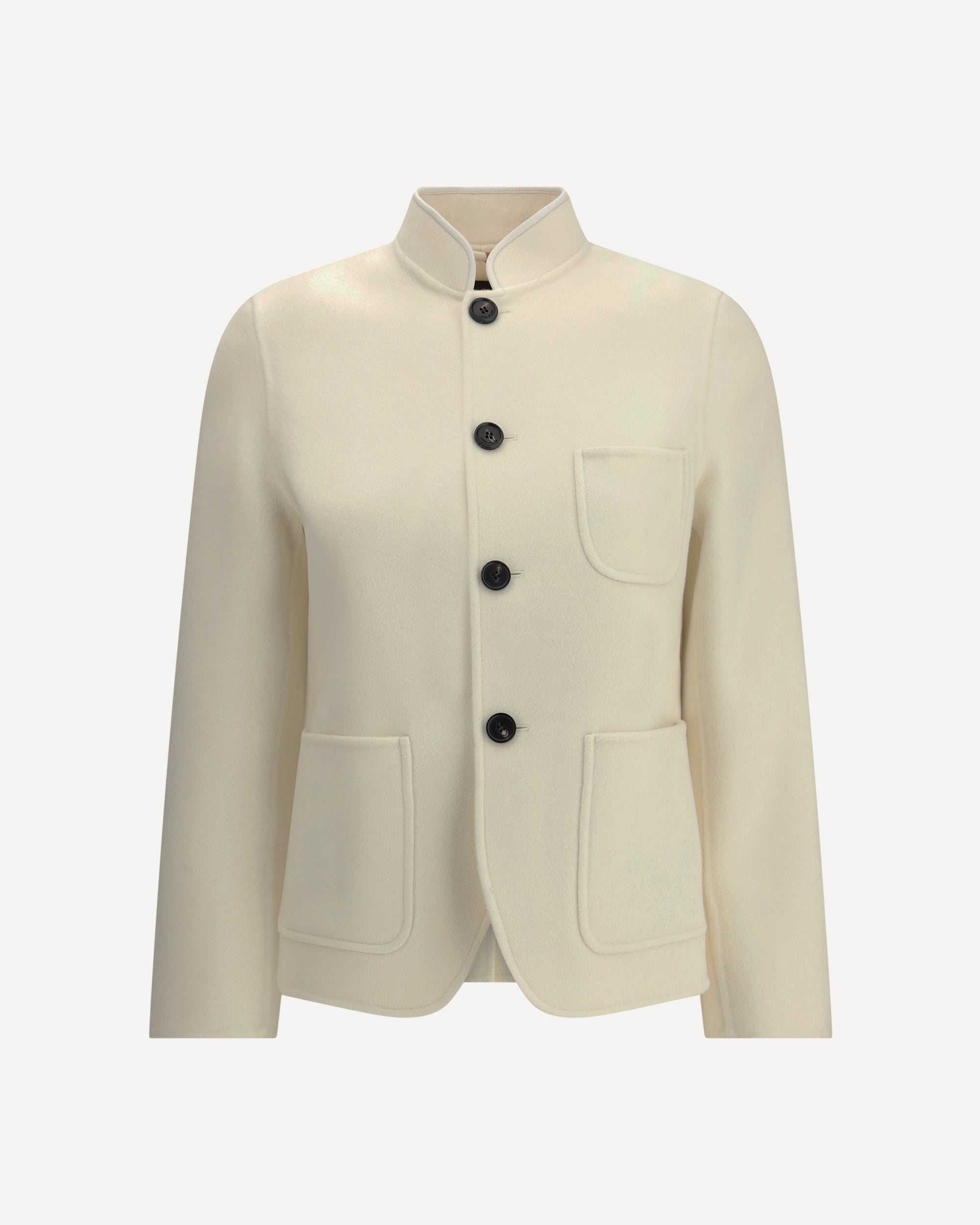 LORO PIANA Mini Spagna Jacket in Cashmere WHITE | Base Blu