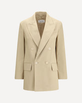 Olimpia stretch canvas Jacket - BEIGE | Base Blu