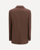 Blazer doppiopetto Peak Lapels - MARRONE | Base Blu