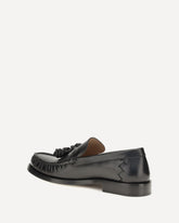 Ugo leather Loafers - BLACK | Base Blu