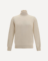 Maglione dolcevita - CREMA  | Base Blu