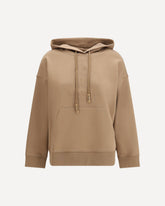Cotton blend Andrea Hoodie - BEIGE | Base Blu
