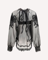 Lace Shirt - BLACK | Base Blu