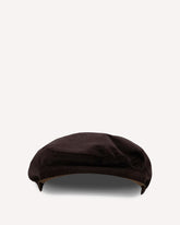Velvet flat Cap - BROWN | Base Blu