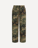 Camouflage palazzo Pants - GREEN | Base Blu