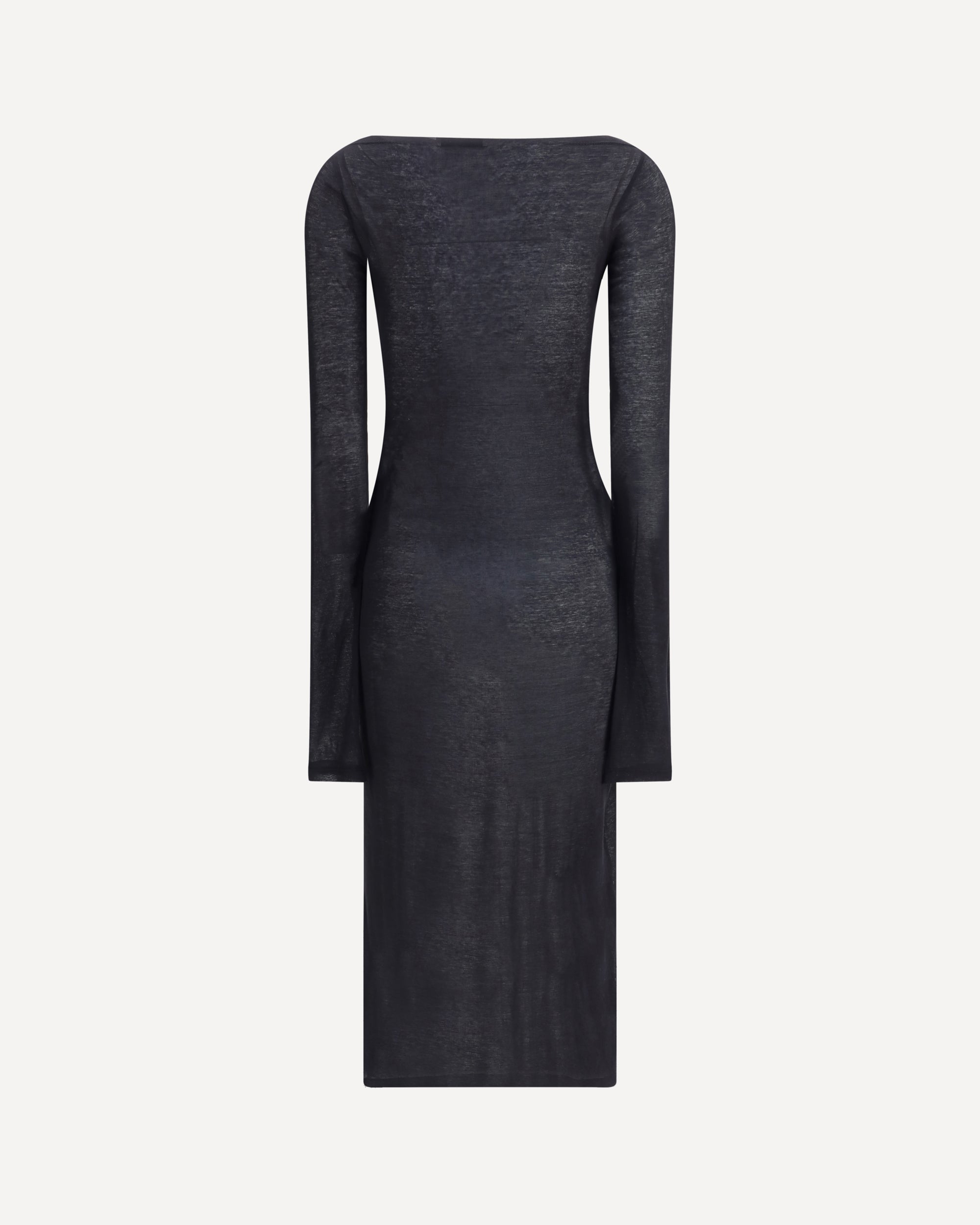 fitted lace wedding dress Slinky Printed Jersey Long Sleeve Midi Dress | Starlah
