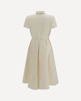 Abito in lana e seta - CREMA  | Base Blu