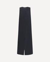 Satin Long Dress - BLACK | Base Blu