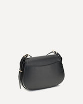Medium Lydia Shoulder Bag - BLACK | Base Blu