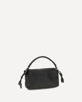 Small Baguette soft nappa leather Handbag - BLACK | Base Blu