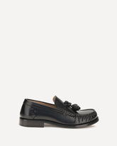 Ugo leather Loafers - BLACK | Base Blu