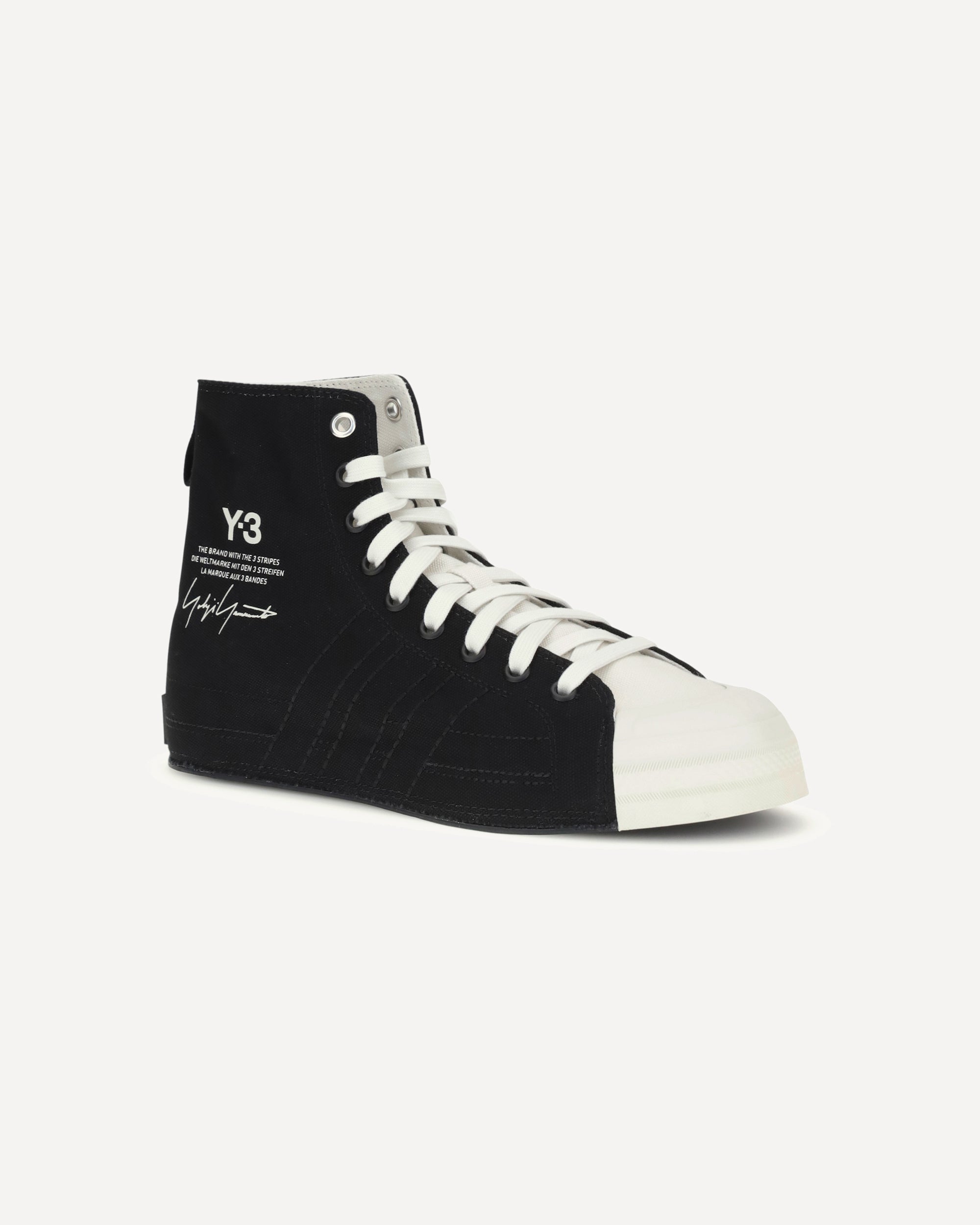 Hello (￣-￣)ゞ③ Y-3 Nizza Hi Sneakers BLACK | Base Blu