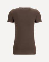 Cotton T-shirt - BROWN | Base Blu