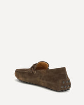 Gommino Bubble suede boat Loafers - BROWN | Base Blu