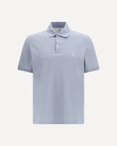 Cotton Polo Shirt - LIGHT BLUE | Base Blu