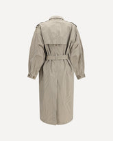 Cappotto Chilma a righe - KAKI  | Base Blu