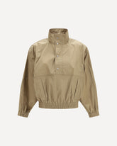 Crinkled-effect Windbreaker - BEIGE | Base Blu