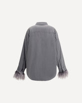 Feather Jacket - GREY | Base Blu