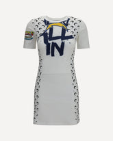 Fitted recycled jersey Dress - WHITE | Base Blu