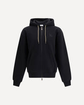 Hooded zip-up Sweatshirt - BLACK | Base Blu