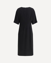 Praga black midi Dress - BLACK | Base Blu