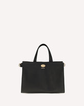 Small Cotswolds Check Tote Bag - BLACK | Base Blu