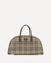 Check Travel Bag - BEIGE | Base Blu