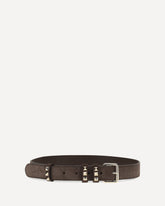 Rockstud suede Belt - BROWN | Base Blu