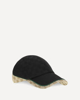 GG cotton fabric Baseball Hat - BLACK | Base Blu