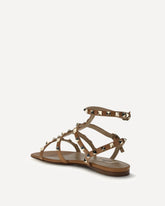 Sandali Rockstud in pelle - BEIGE | Base Blu