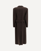 Double-breasted Coat - BROWN | Base Blu