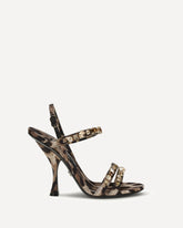 Keira leopard-print Sandals - BROWN | Base Blu