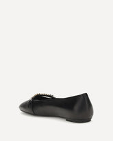 Leather Ballerinas - BLACK | Base Blu