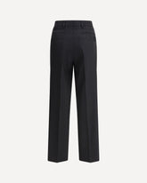 Striped Tailored Trousers - BLACK | Base Blu