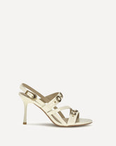 Leather Vanda Sandals - CREAM | Base Blu