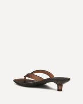 Sonya kitten heel Sandals - BROWN | Base Blu