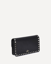 Rockstud Chain Wallet - BLACK | Base Blu
