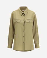 Giacca Camicia in lana vergine  - VERDE | Base Blu