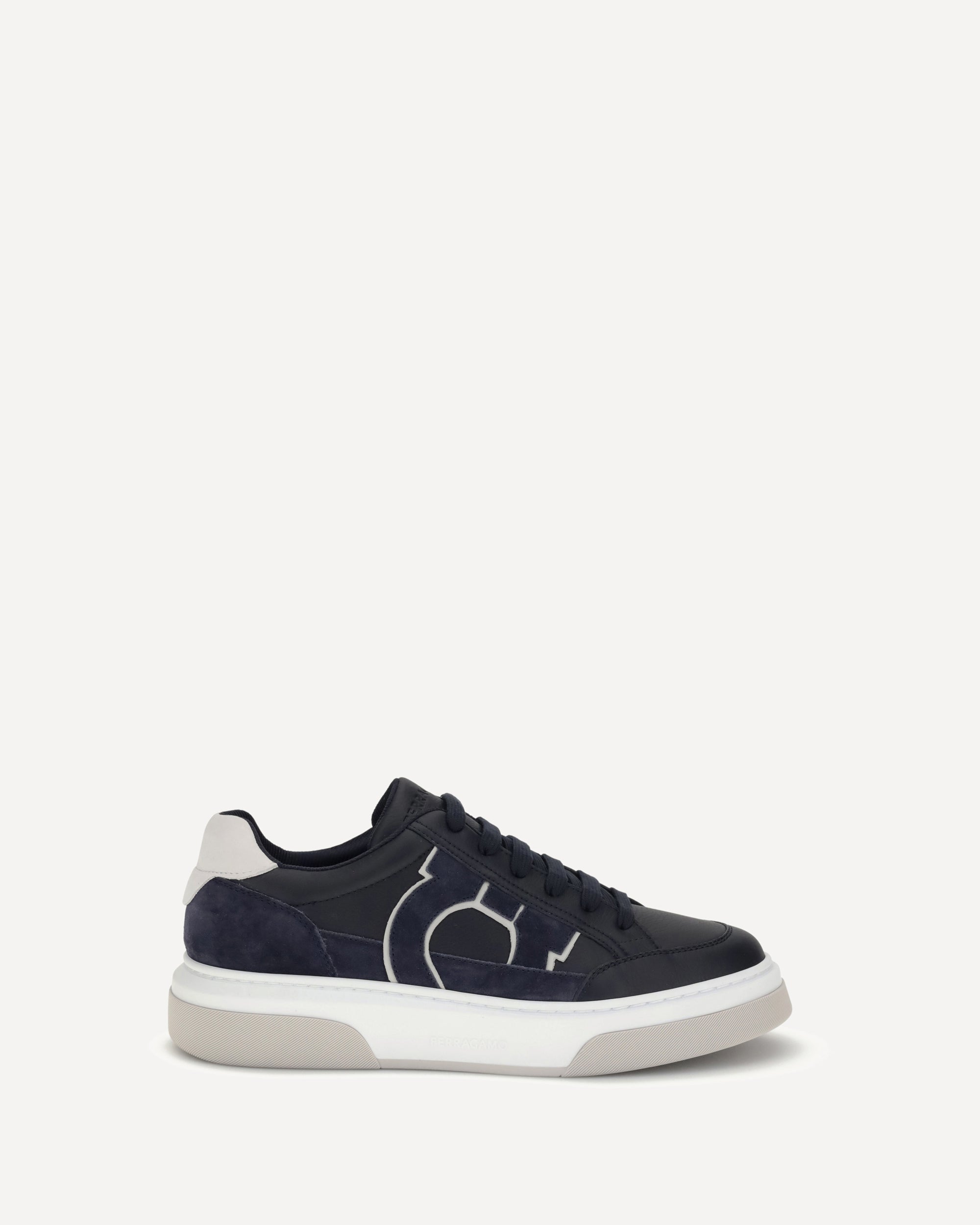 FERRAGAMO Gancini leather Sneakers BLUE | Base Blu