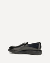 Brushed calfskin Loafers - BLACK | Base Blu