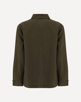 Shirt in Wool and Mohair - GREEN | Base Blu