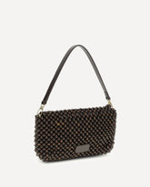 Timmy Shoulder Bag with beads - BLACK | Base Blu