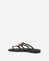 Logo rubber Sandals - BLACK | Base Blu