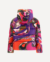 Orchidee Print Down Jacket - MULTICOLOUR | Base Blu